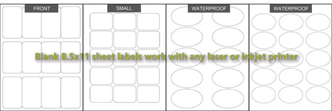 soap blank sheet labels