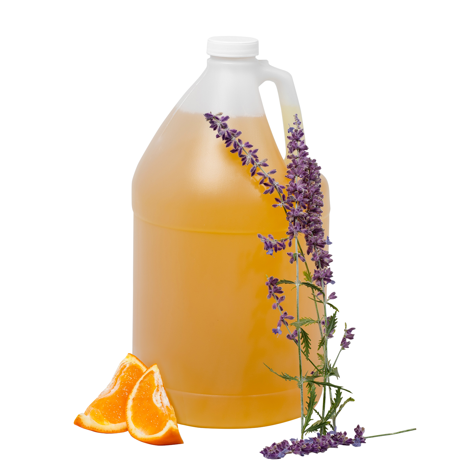 container of citrus lavender scented foaming soap