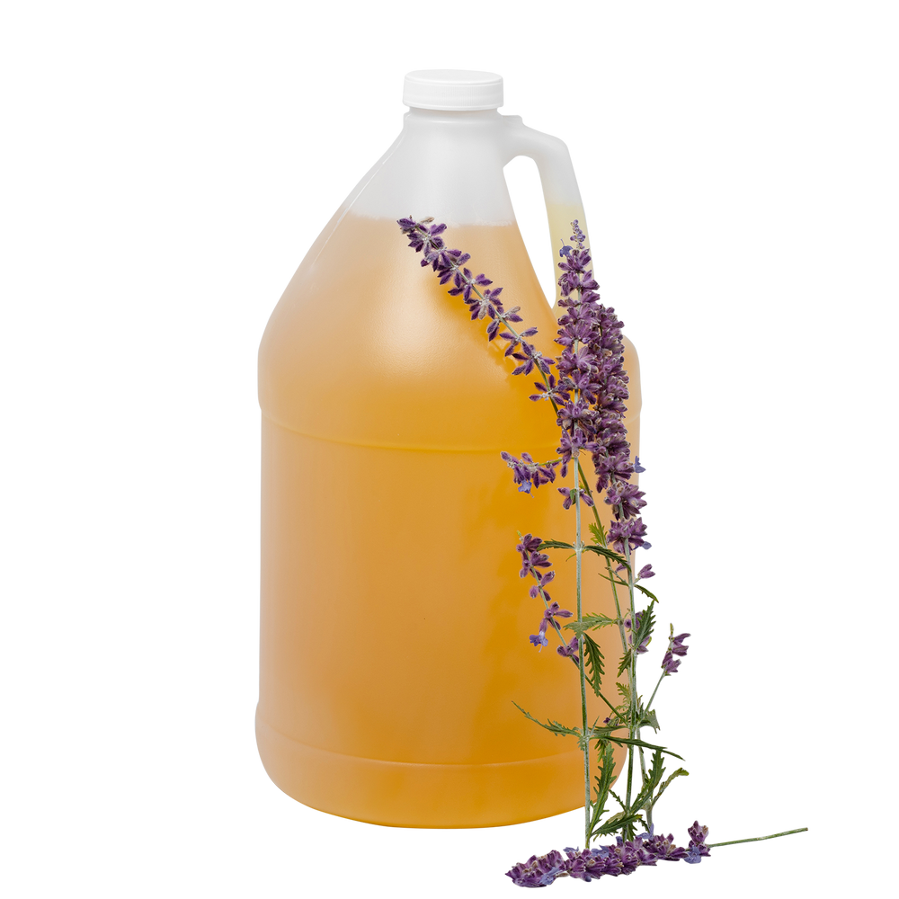 
                  
                    container of lavender scented foaming soap
                  
                
