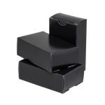 black colored soap boxes