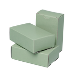 sage colored soap boxes