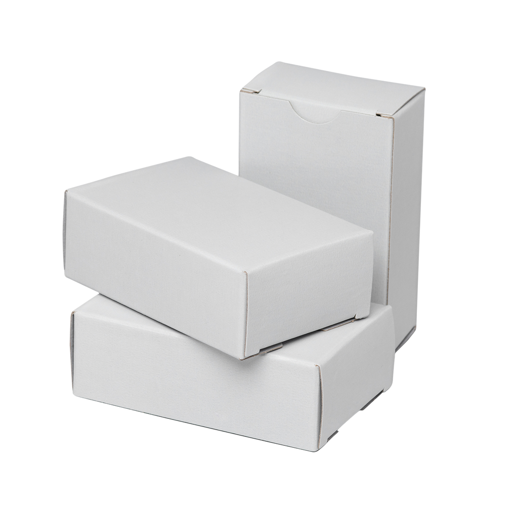 light grey colored soap boxes