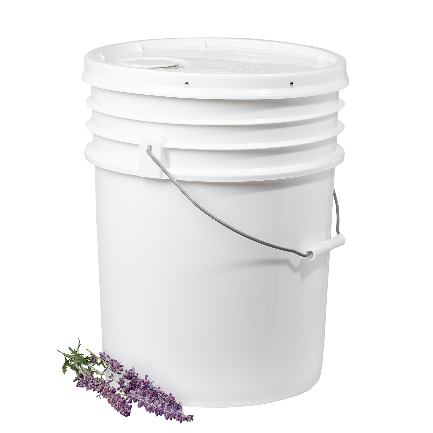 five gallons of lavender castile soap
