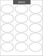 small blank oval sheet labels