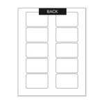 medium blank rectangle sheet labels