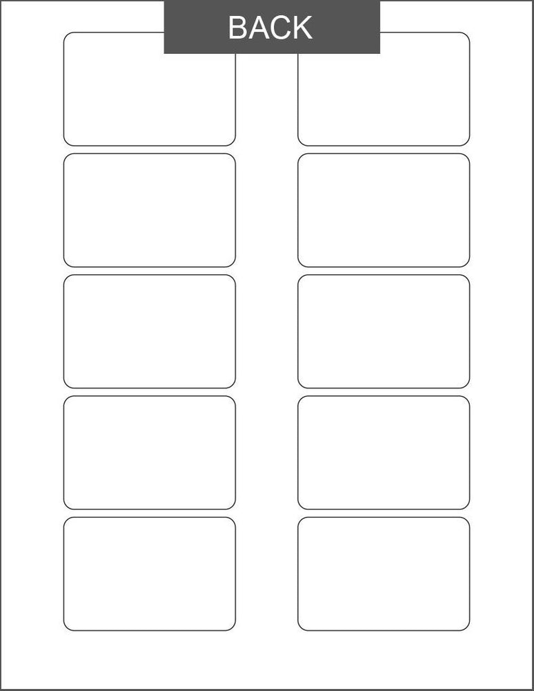 medium sized blank rectangle sheet labels