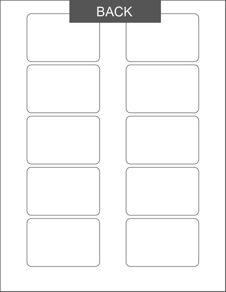 Rectangle Label Template