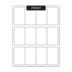 large rectangle blank sheet labels