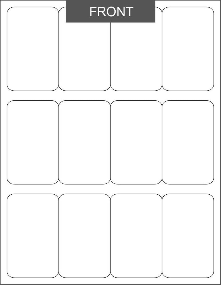 large rectangle blank sheet labels