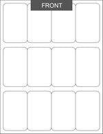 large rectangle blank sheet labels